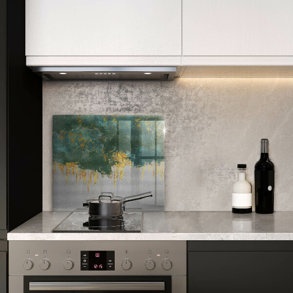 Copri piano cottura Astrazione con l'oro