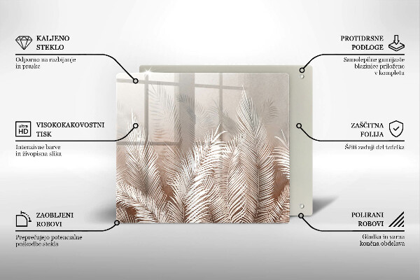 Copri piano cottura Foglie di vegetazione boho