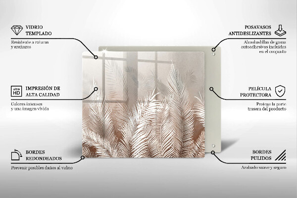 Copri piano cottura Foglie di vegetazione boho