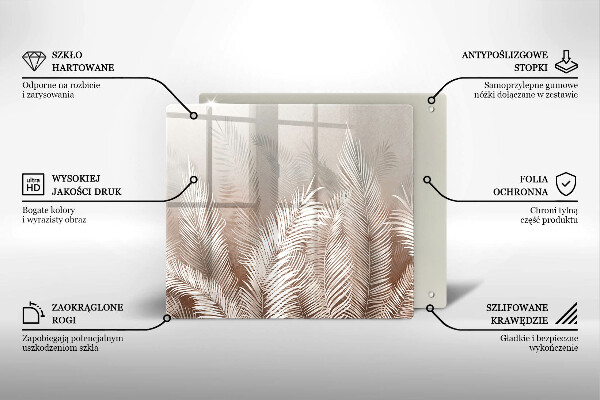 Copri piano cottura Foglie di vegetazione boho