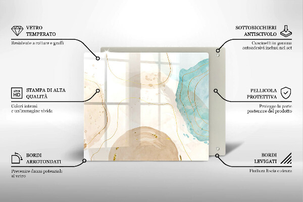 Copri piano cottura Forme boho luminose