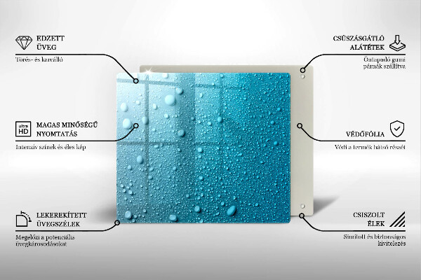 Copri piano cottura Gocce d'acqua