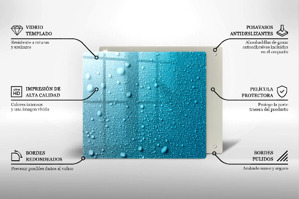 Copri piano cottura Gocce d'acqua