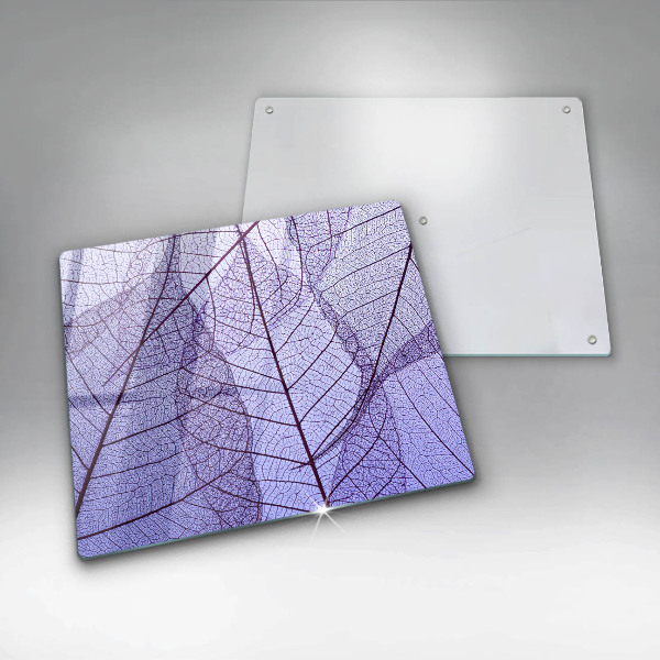 Copri piano cottura Foglie con venature