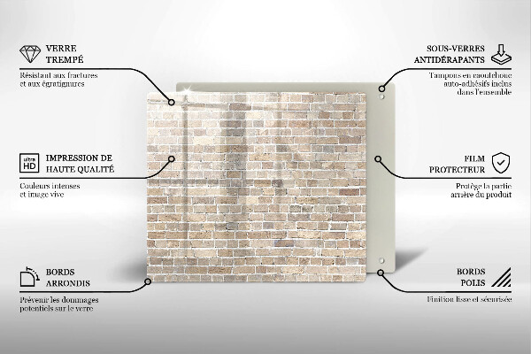 Copertura piano induzione Muro di mattoni luminosi