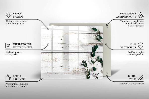Copertura piano induzione Vecchie tavole e foglie