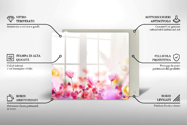 Copertura piano induzione Prato fiorito