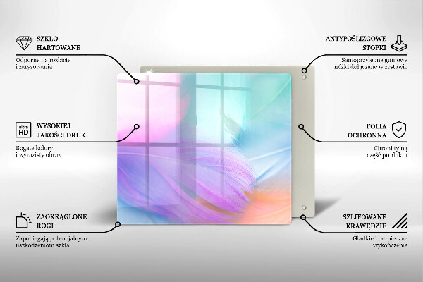 Copertura piano induzione Piume pastello