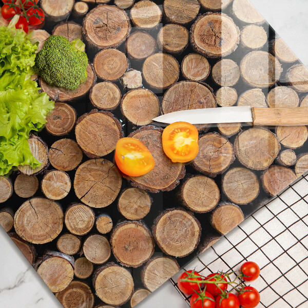 Copertura piano induzione Tronchi d'albero