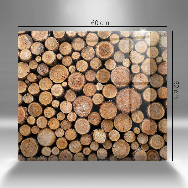 Copertura piano induzione Tronchi d'albero