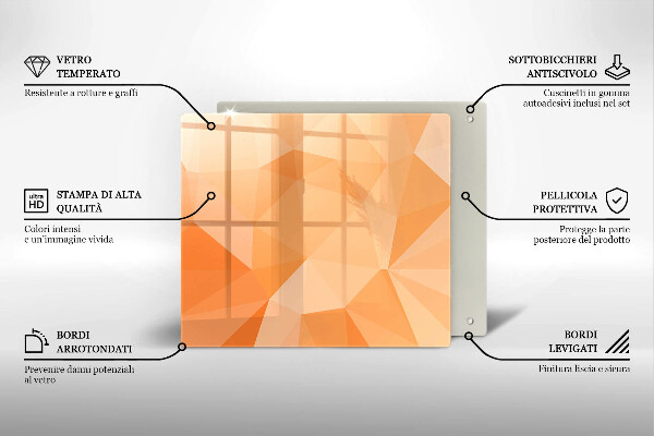Copri piano cottura Sfondo geometrico
