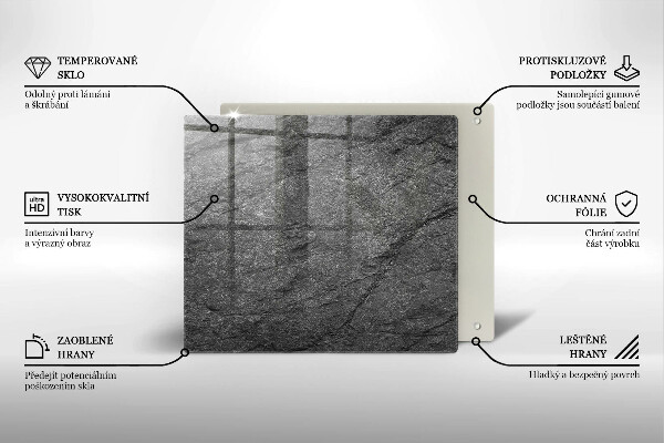 Copri piano cottura Trama di pietra