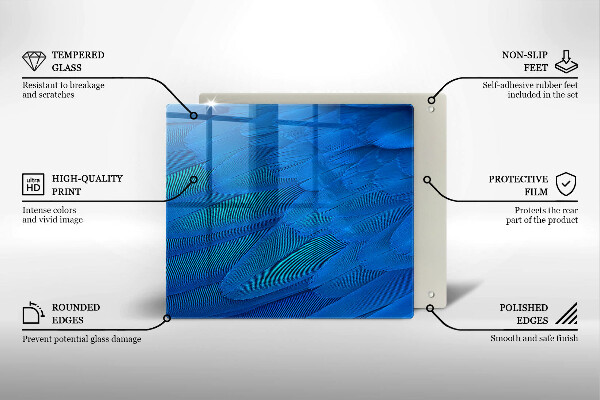 Copri piano cottura Piume di uccelli