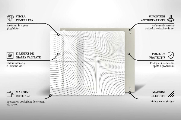 Copri piano cottura Modello di linee moderne
