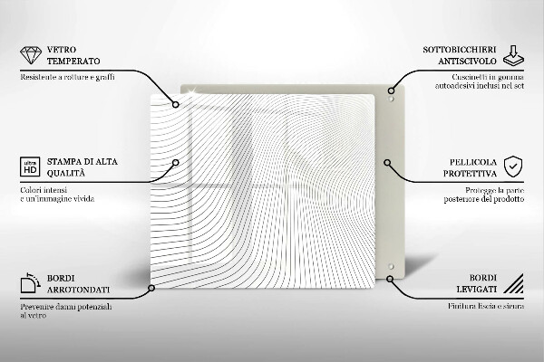 Copri piano cottura Modello di linee moderne