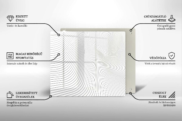 Copri piano cottura Modello di linee moderne
