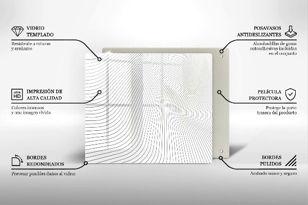 Copri piano cottura Modello di linee moderne