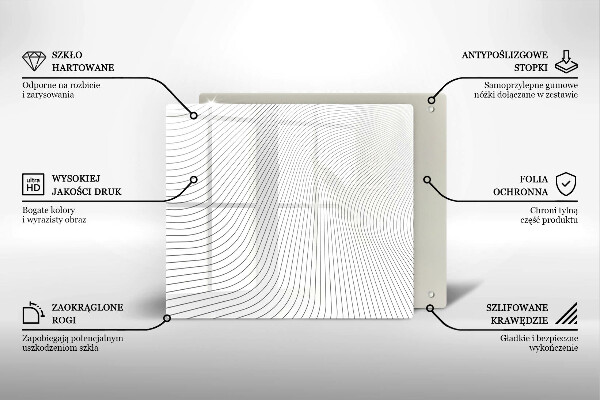 Copri piano cottura Modello di linee moderne