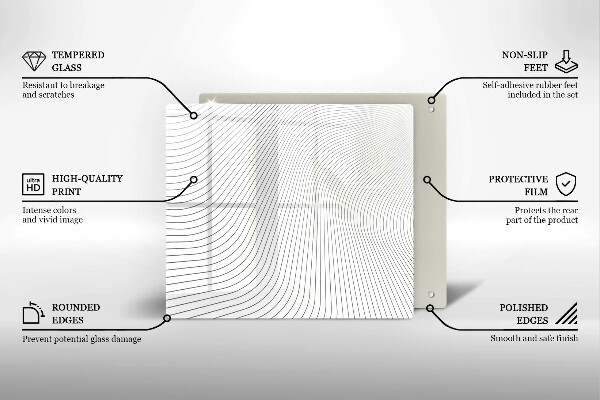 Copri piano cottura Modello di linee moderne