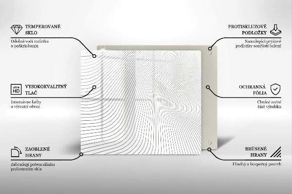 Copri piano cottura Modello di linee moderne