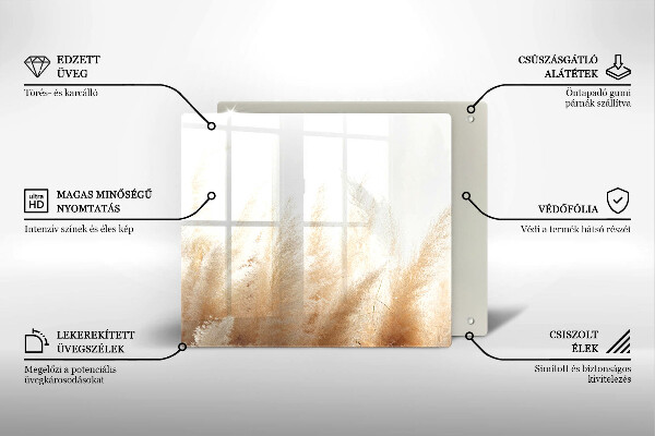 Copri piano cottura Erba della pampa