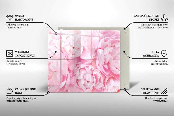 Proteggi piano induzione Peonie delicate