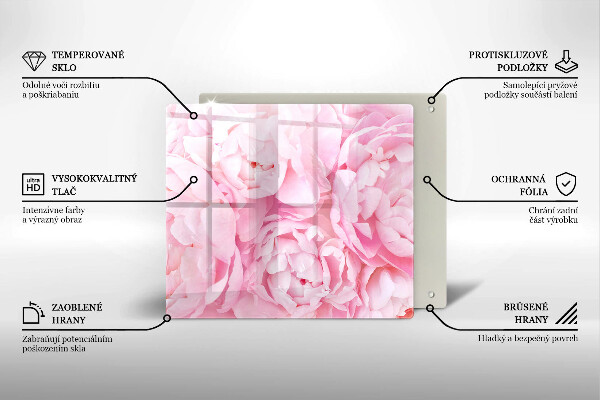 Proteggi piano induzione Peonie delicate