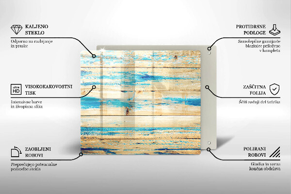 Copri piano cottura Tavole di legno retrò