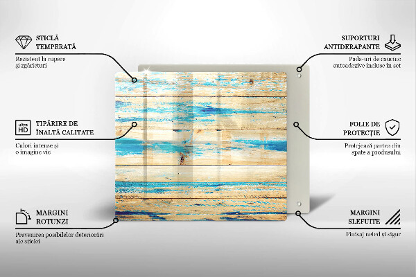 Copri piano cottura Tavole di legno retrò