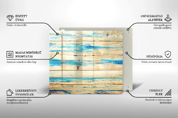 Copri piano cottura Tavole di legno retrò