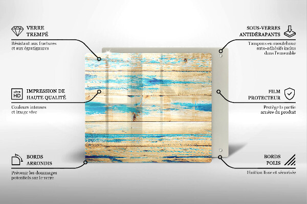 Copri piano cottura Tavole di legno retrò