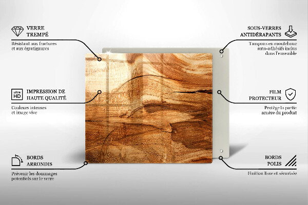 Copri piano cottura Struttura della tavola di legno