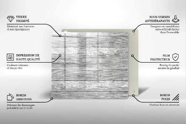 Copri piano cottura Vecchie tavole di legno