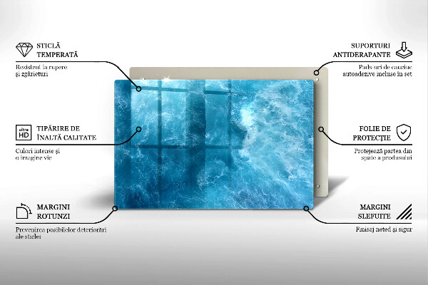 Copri piano cottura Acqua blu