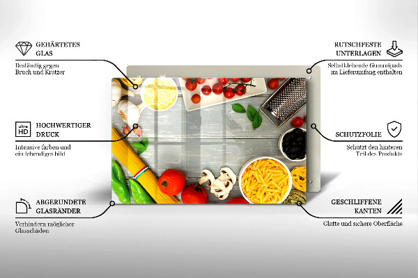 Copri piano cottura Cibo da cucina