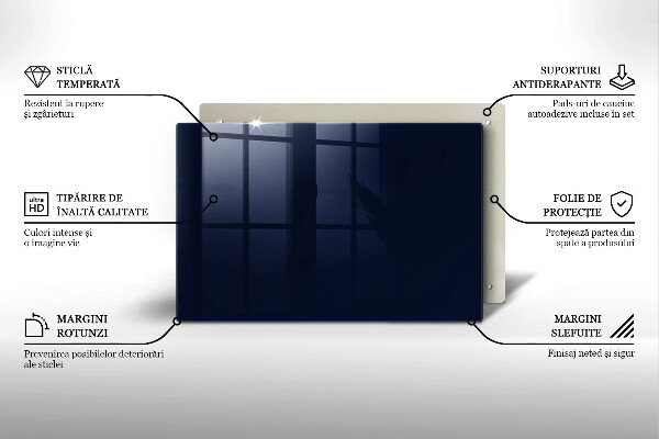 Copri piano cottura blu navy