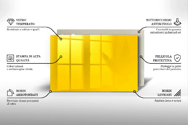 Copri piano cottura Giallo