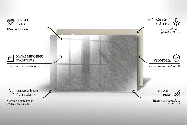 Copri piano cottura Sfondo con struttura in metallo