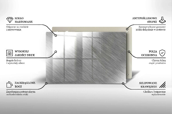 Copri piano cottura Sfondo con struttura in metallo