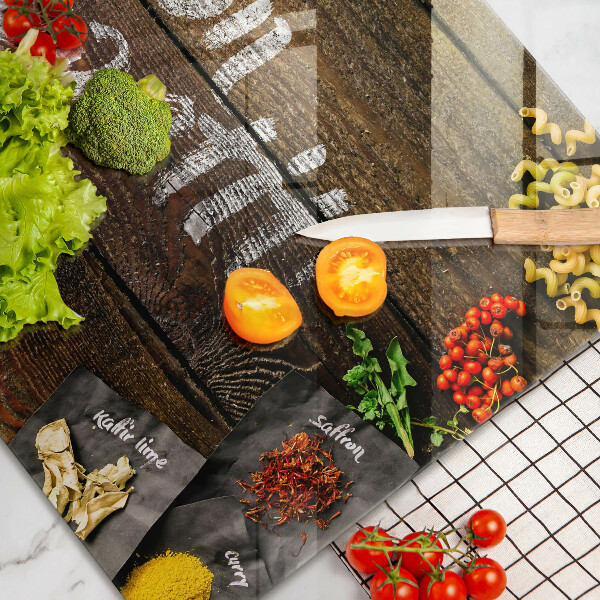 Copri cucina in vetro Bon appetit