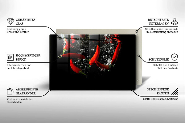 Copri piano cottura Peperoncini in acqua