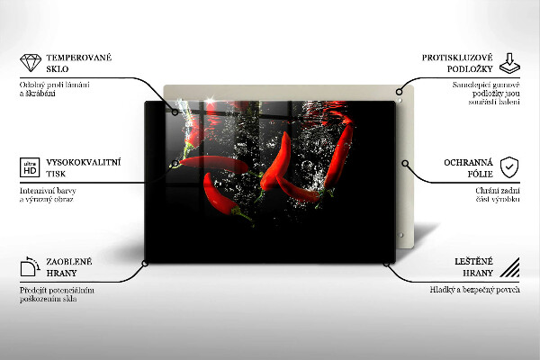 Copri piano cottura Peperoncini in acqua
