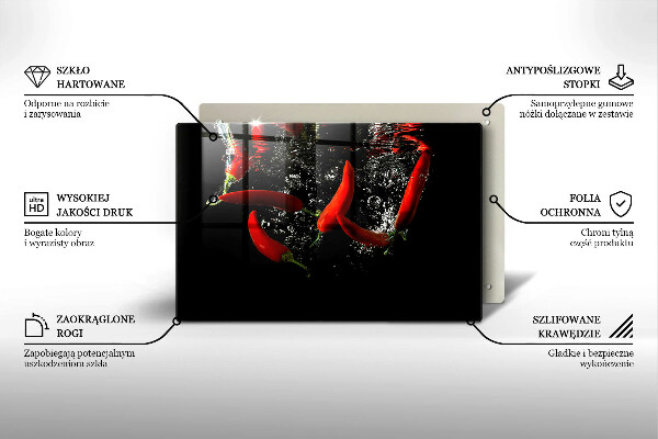 Copri piano cottura Peperoncini in acqua