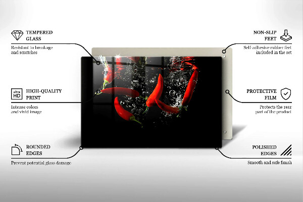 Copri piano cottura Peperoncini in acqua