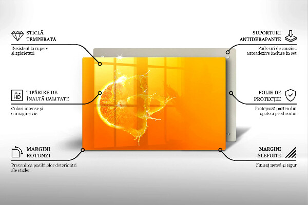 Protezione piano cottura Succoso frutto arancione