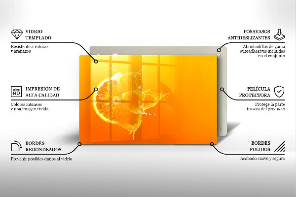 Protezione piano cottura Succoso frutto arancione