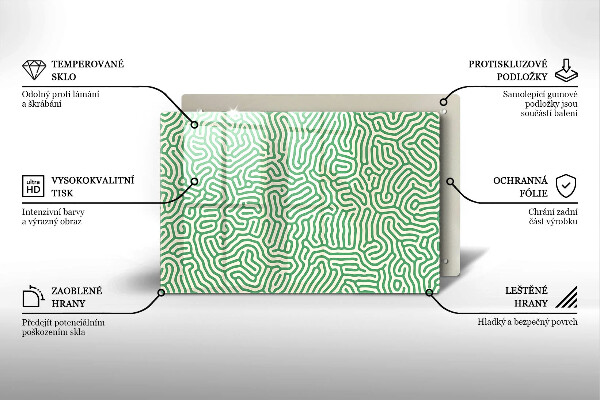 Copri piano cottura Linee astratte
