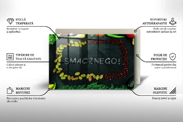 Copri piano cottura Iscrizione Smacznego!