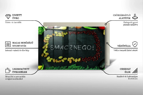 Copri piano cottura Iscrizione Smacznego!