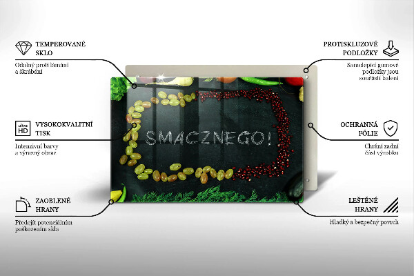 Copri piano cottura Iscrizione Smacznego!